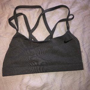 Gray Nike Sports Bra XS strappy back